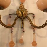 Wall light pair Murano 1950