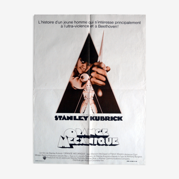 Affiche cinéma originale "Orange mécanique" Stanley Kubrick