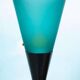 Vintage lamp from the 70s/80s, Memphis diabolo style.