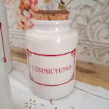 Kitchen sandstone set including a bottle and 2 cork jars