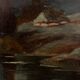 Mill landscape by the water, 20th century, signed
