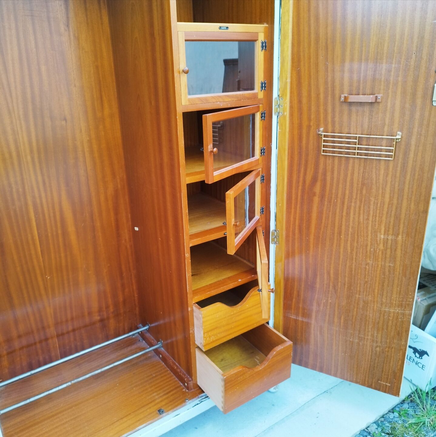 Wardrobe dressing room english vintage storage