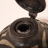 Inkwell old ceramic tin