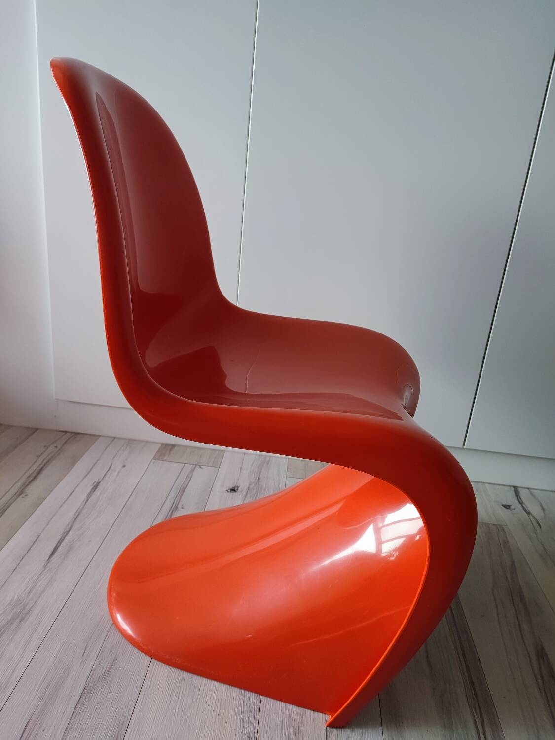 Orange Panton chairs 1974