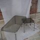 Chrome metal coffee table set