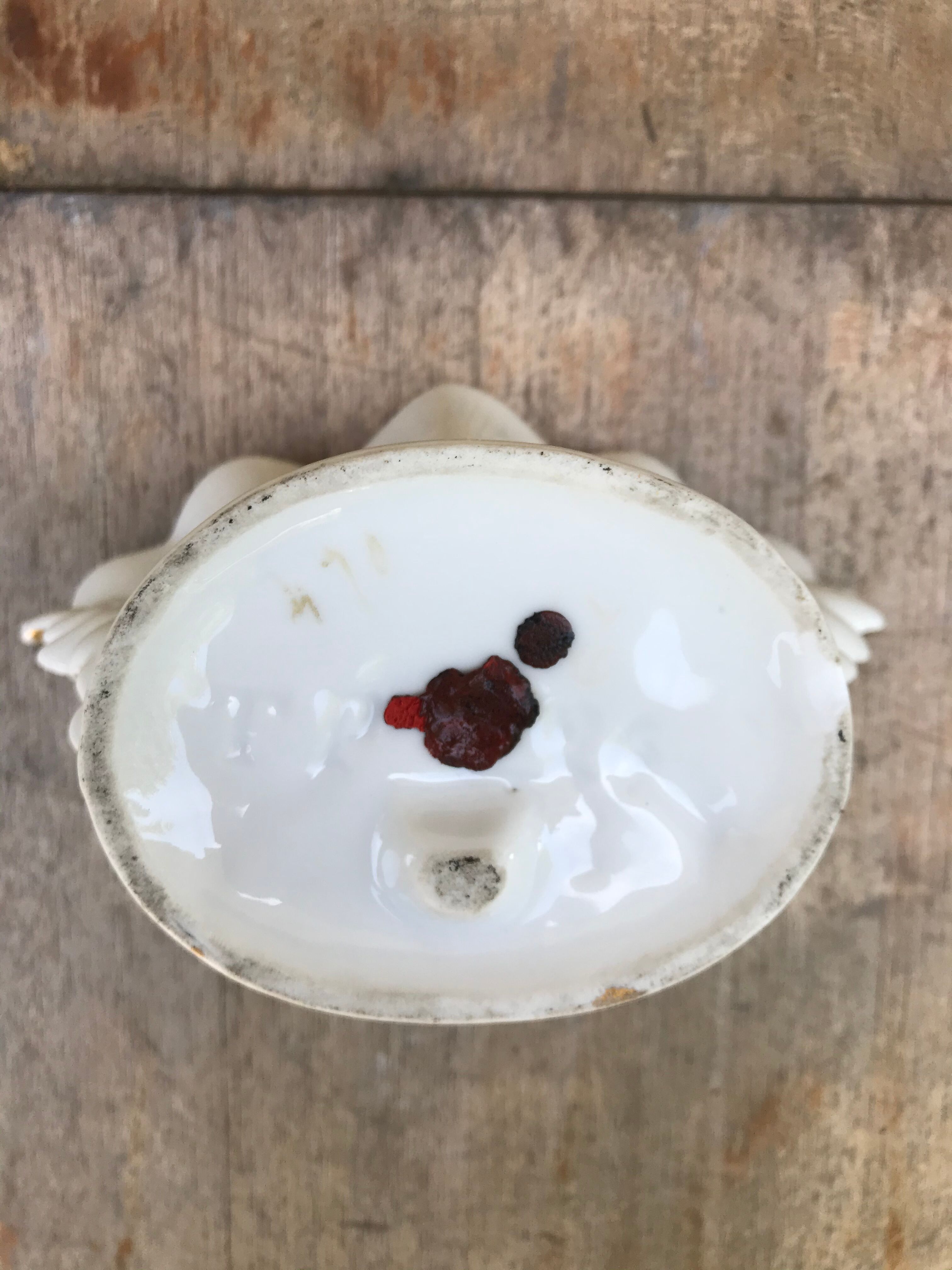 Former Vase De Marié Porcelain Blanche - Vintage Gilding