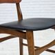 1960s, Danish design by Ib Kofod Larsen, set of 3 dining chairs model 62.