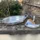 Rino Greggio - OLRI and Pyrex - Large serving dish - Modern - Silver metal, Glass