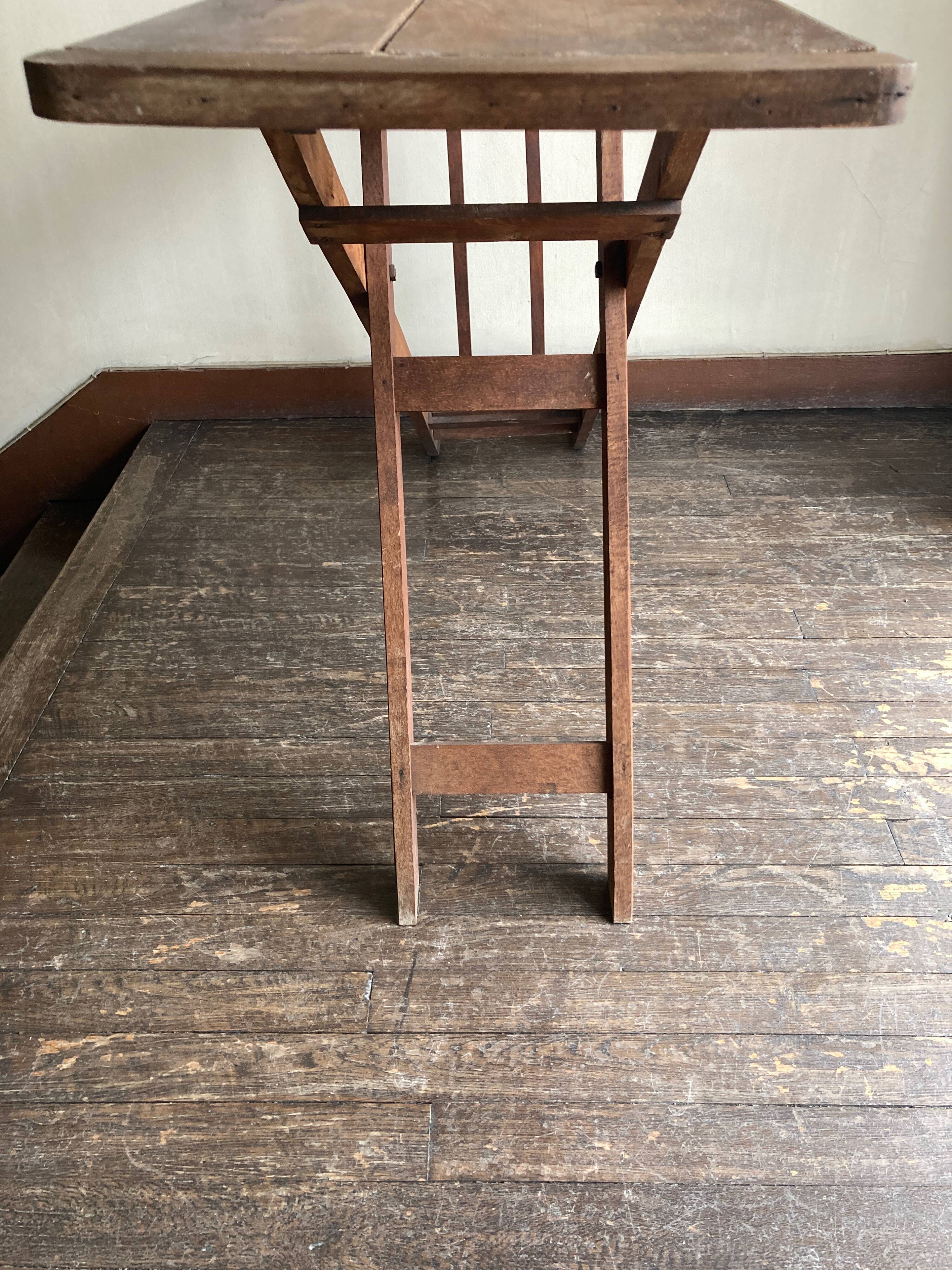 1900 folding ironing console table