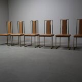 Set of 6 dining chairs by Renato Zevi, Italy 1970s