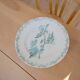 Green coupe on a porcelain base from Limoges