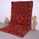 Red Vintage Moroccan Rug 192 x 321 cm - Berber Wool Rug - Handmade Rug Boho