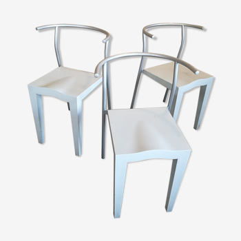 Set of 3 Starck chairs, Dr Glob for Kartell