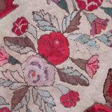 Tapis américain antique Hooked – 86 x 170 cm – Motif floral - 1C976