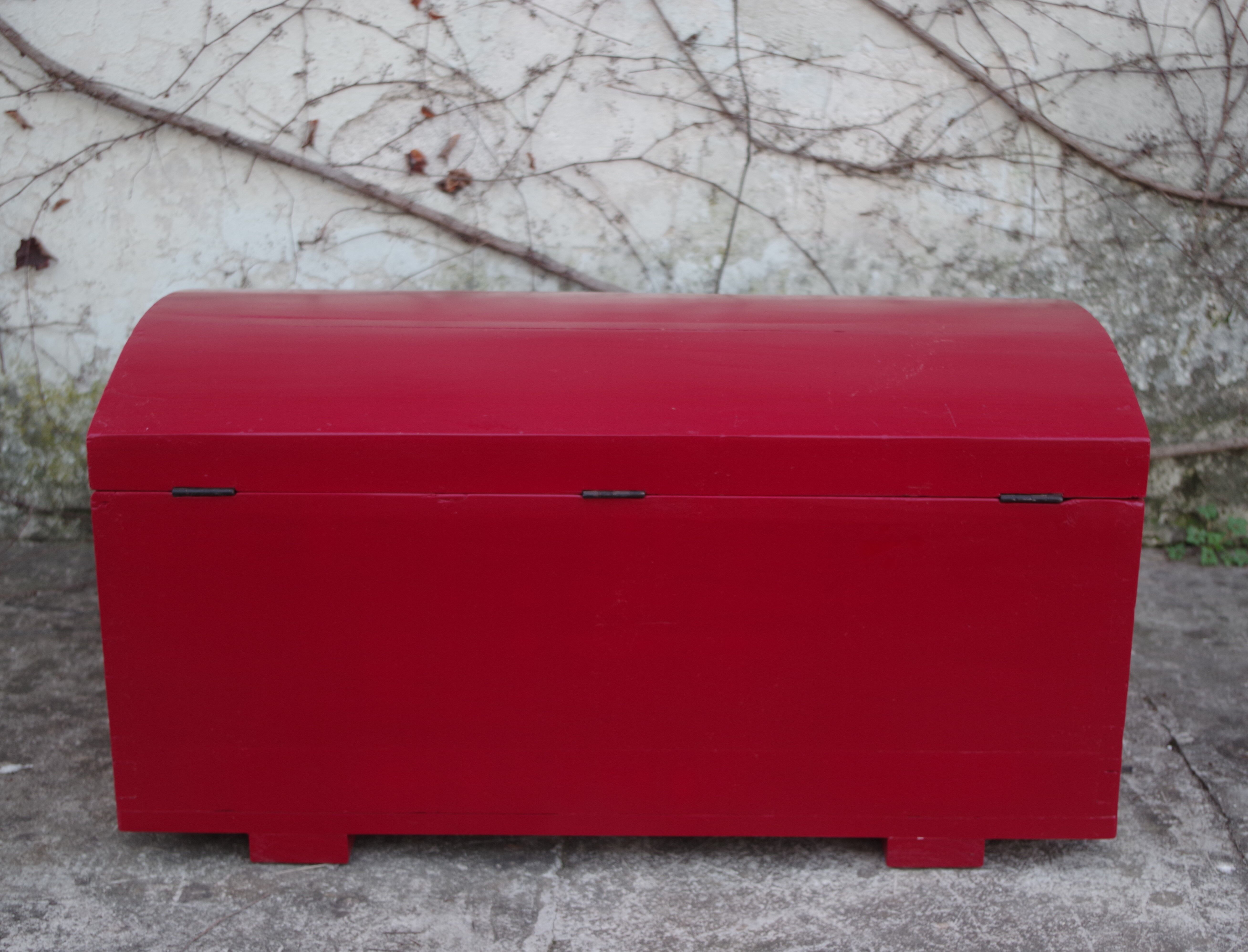 Repainted red trunk, 1960s