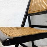 Chaise pliante cannée
