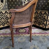 Office armchair Louis XVI cannage