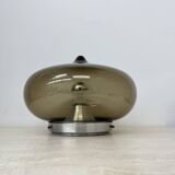 Mid-century Dijkstra smoked glass ceiling lamp space age, 1970’s