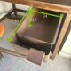 Postal sorting furniture with stool
