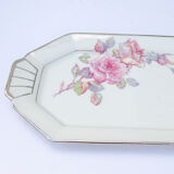 Plateau porcelaine années 20 fleurs