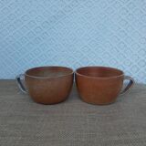 Two Montgolfier sandstone cups France