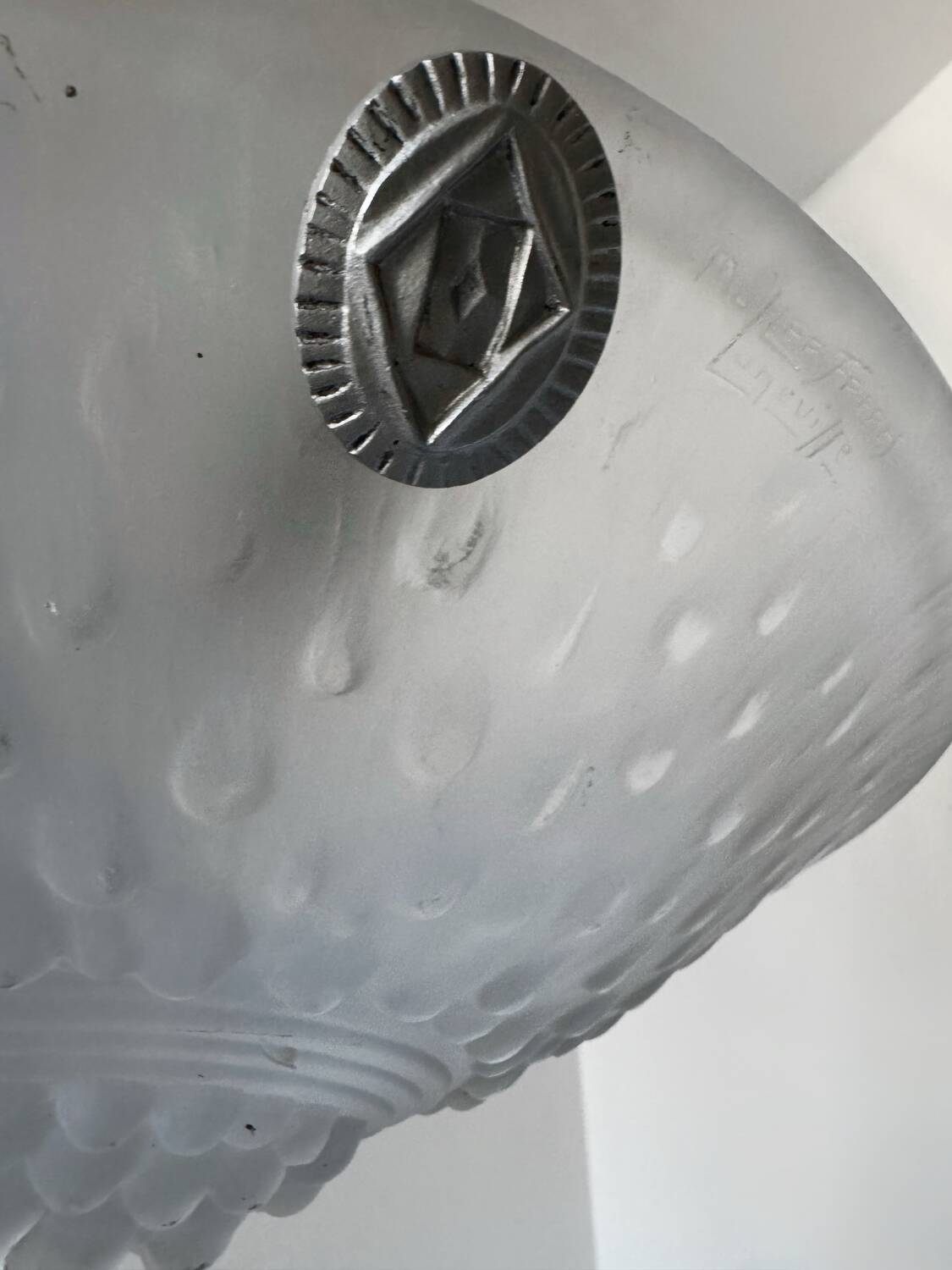 Muller Art Deco glass chandelier