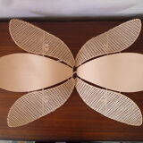 Duo of pink corolla sconces