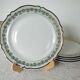 5 flat porcelain plates