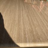 Travertin dining table octagonal