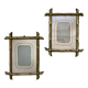 Duo de cadres vintage en laiton