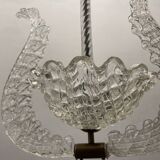 Barovier Murano Glass Pendant Light, Italy, 1940s