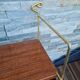 Wall shelves style metal string imitation wood 60- 70s
