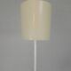 Vintage hanging lamp with rattan shade, palm leaf and fabric, 1970s