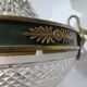 Lustre Empire en bronze et cristal