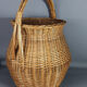 Large basket or basket in vintage rattan 60/70s. Very nice clean state.