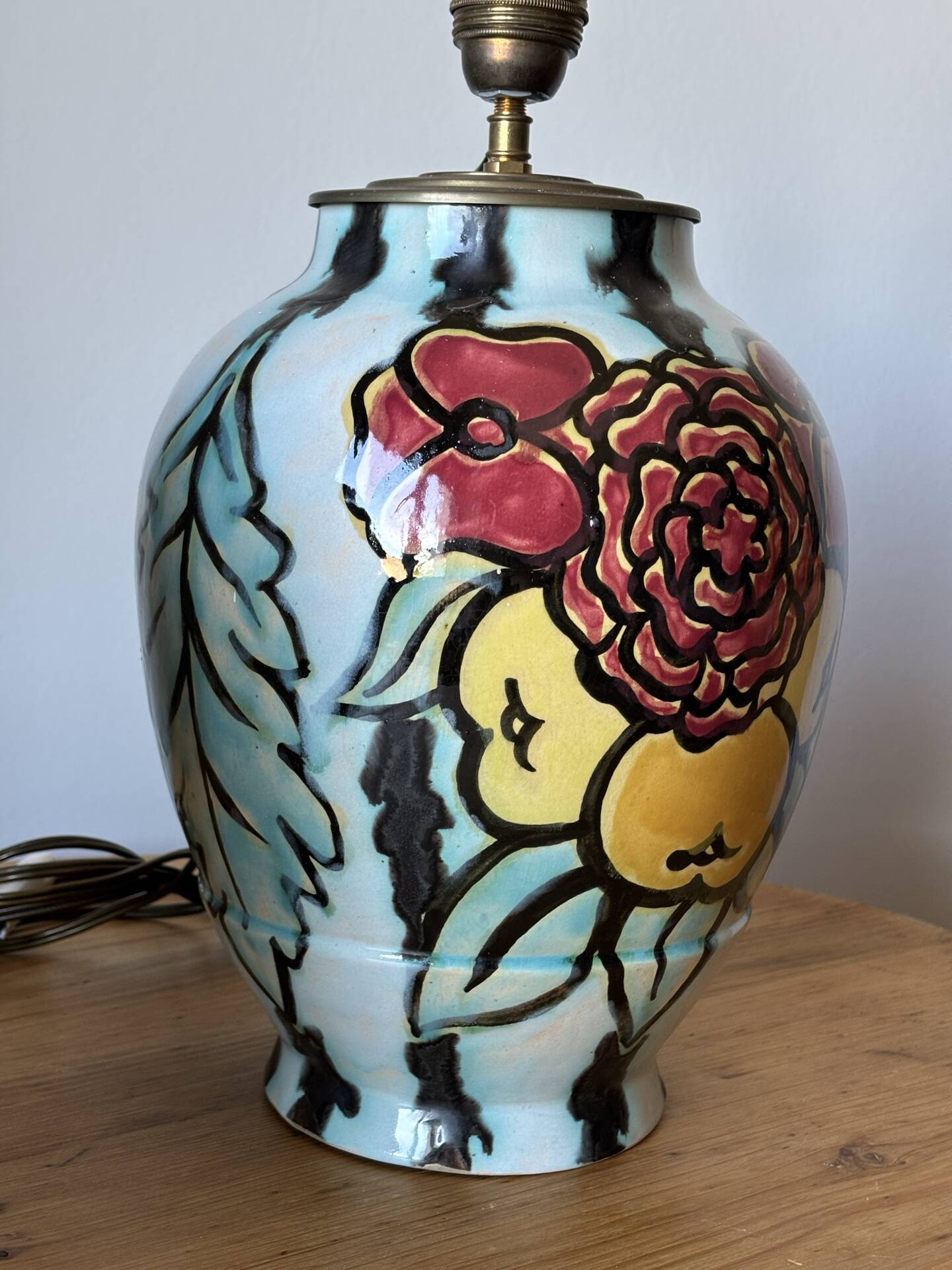 Desvres ceramic lamps - Henri Delcourt