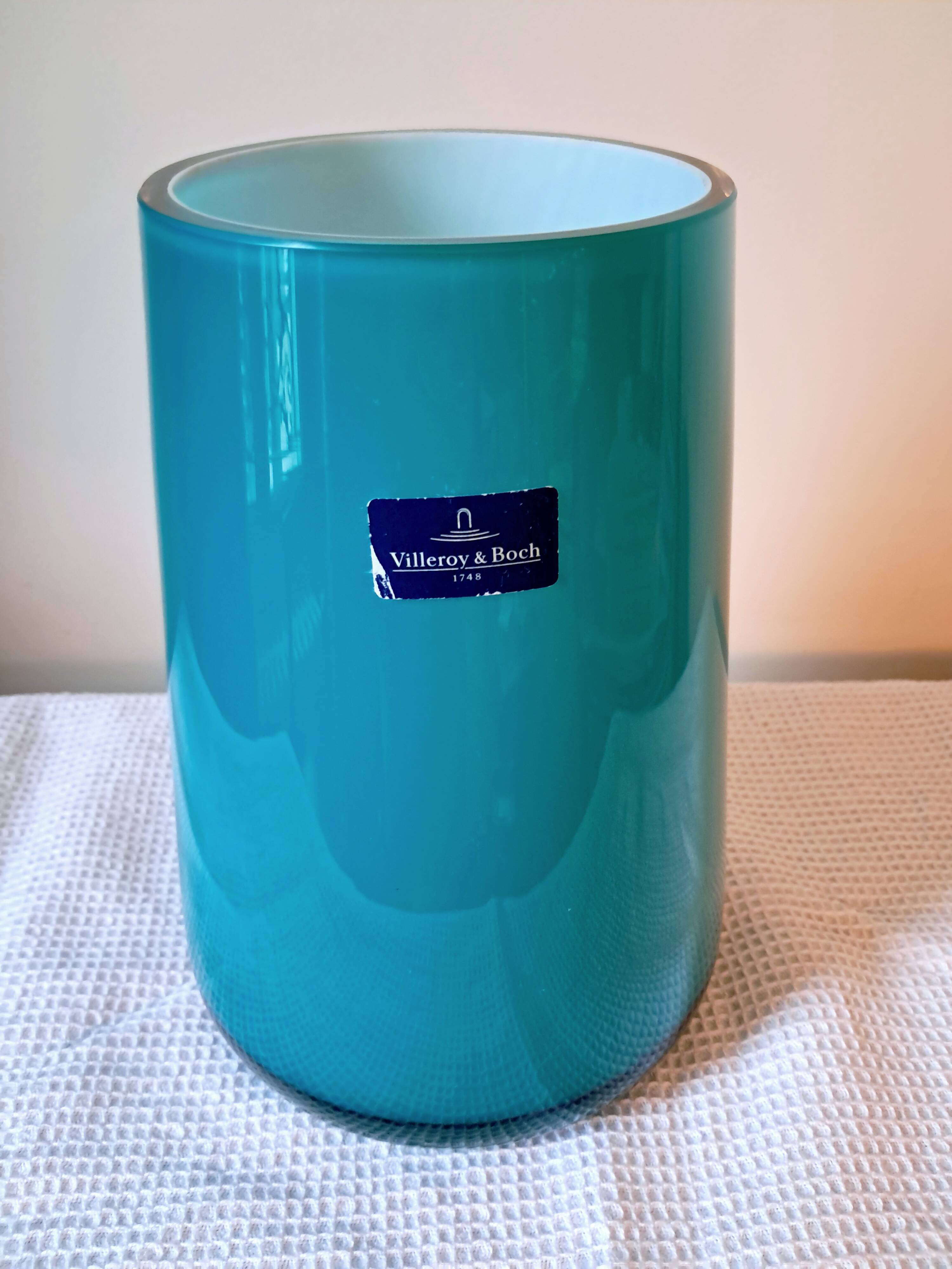 Villeroy & Boch Numa vase blue glass