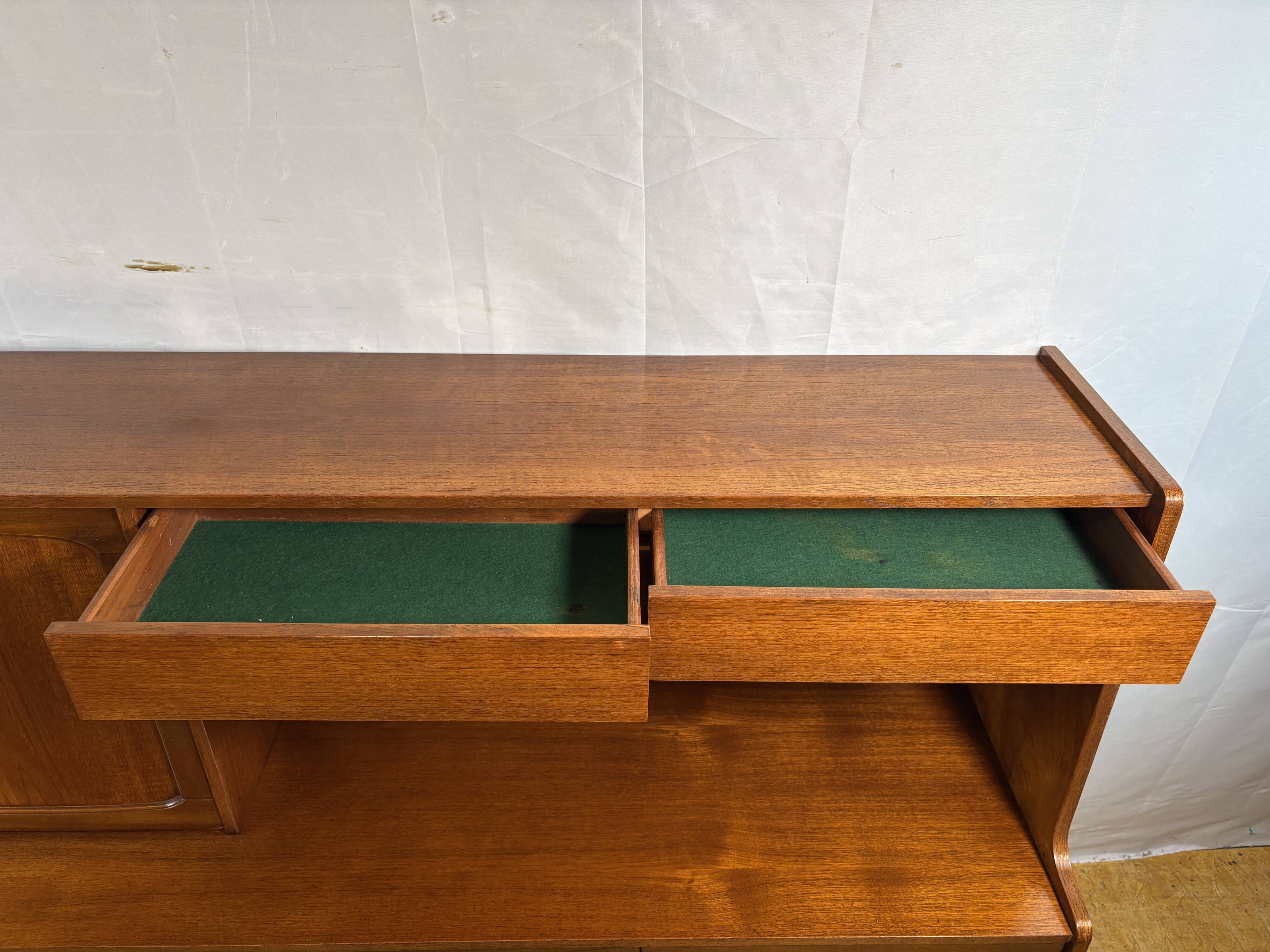 Mid-Century Retro Vintage Stonehill Stateroom Teak Highboard  1960 Danish D