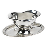 Christofle silver-plated gravy boat – in the style of the Vendôme Filet model