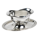 Saucière Christofle en métal argenté – dans le goût du modèle Vendôme Filet