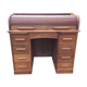 Old Angus London brand double-box sliding cylinder curtain desk.
