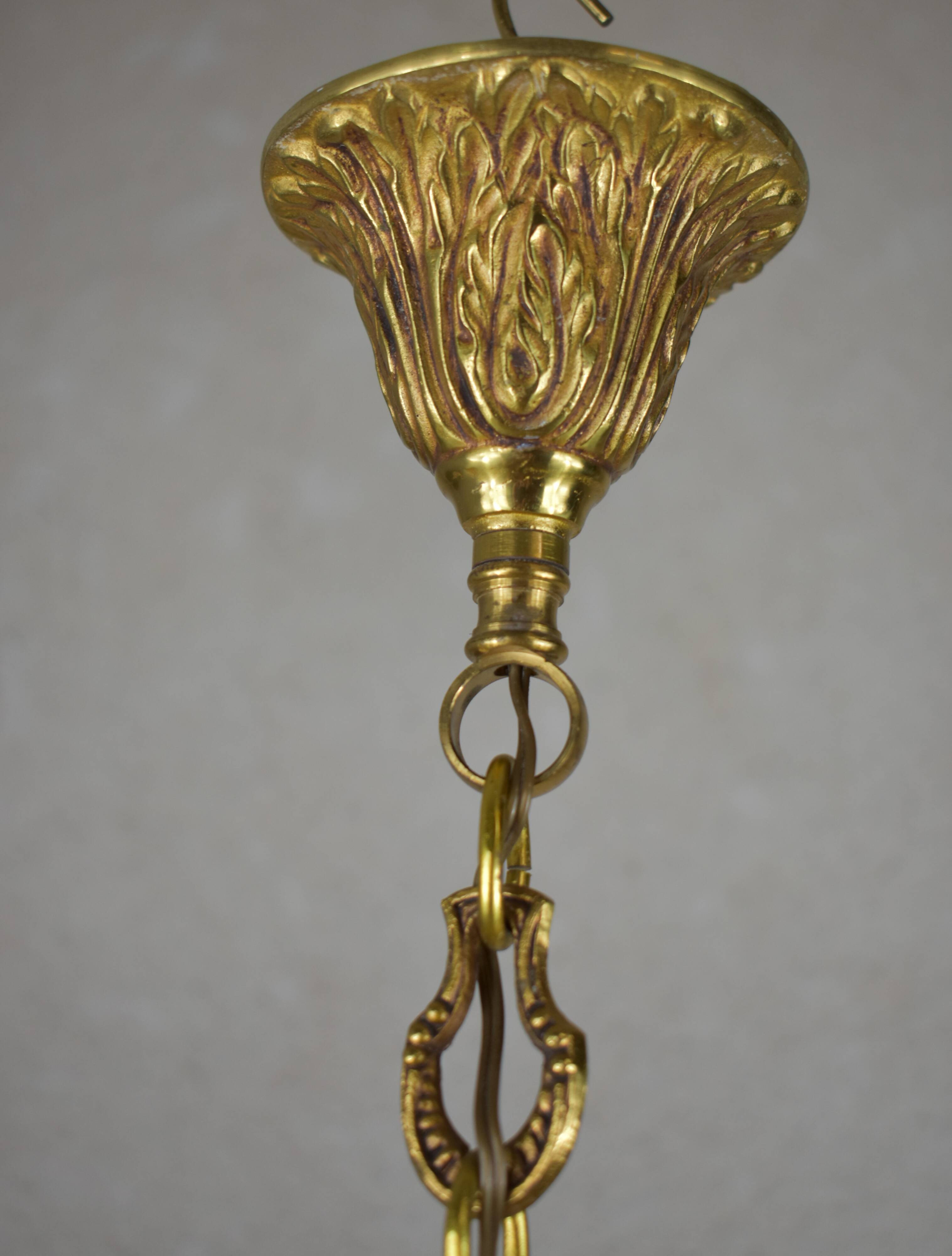 Beautiful chandelier with tassels.