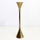 Scandinavian brass candle holder