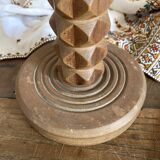 Charles Dudouyt style wooden lamp