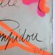 Original lithograph signed by Jean MESSAGIER, Centre Pompidou, 1978