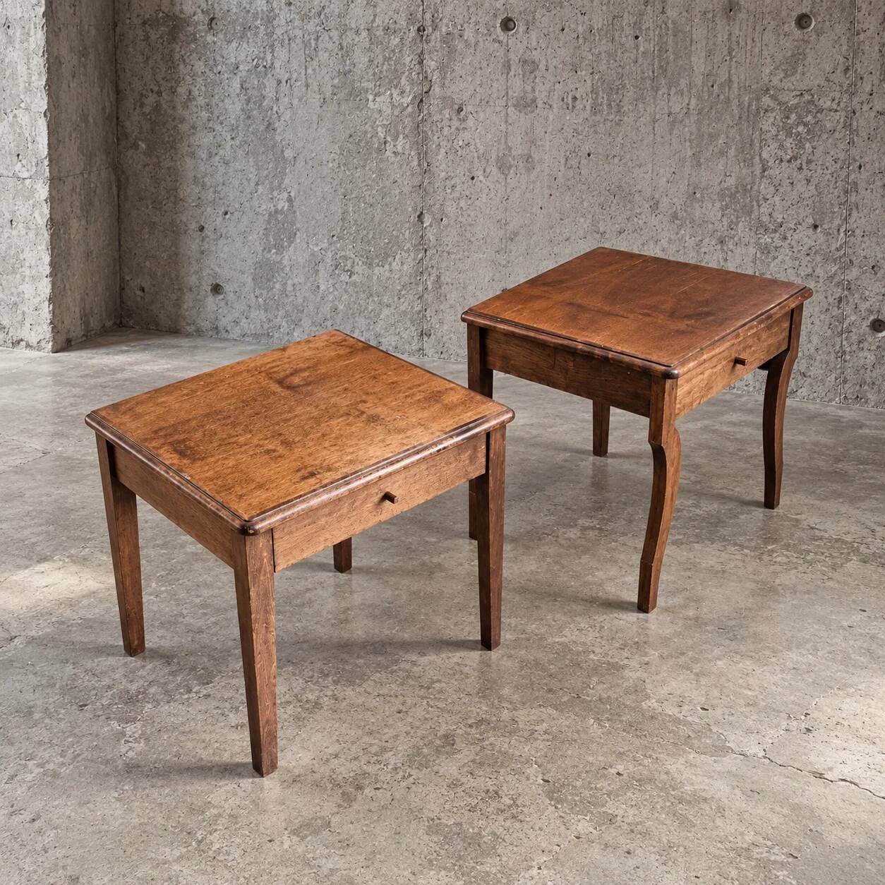 2 x matching night stand / side table / 1980s