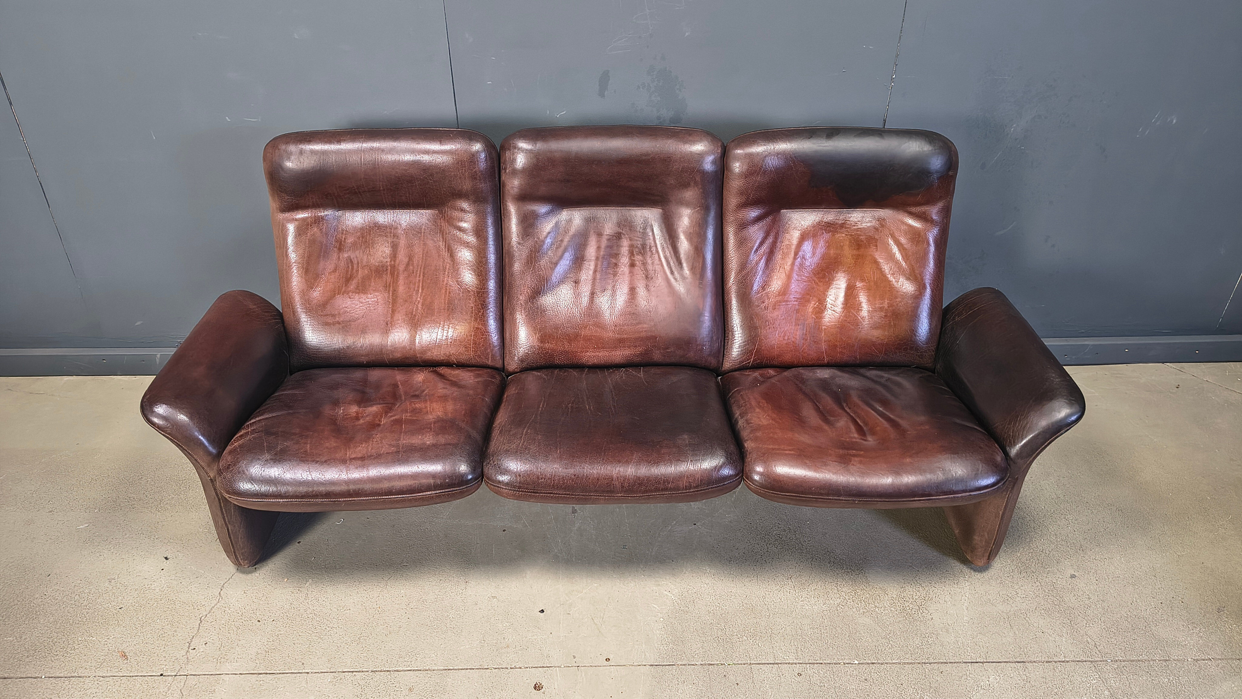 Vintage DS 50 sofa set by Desede, 1970s
