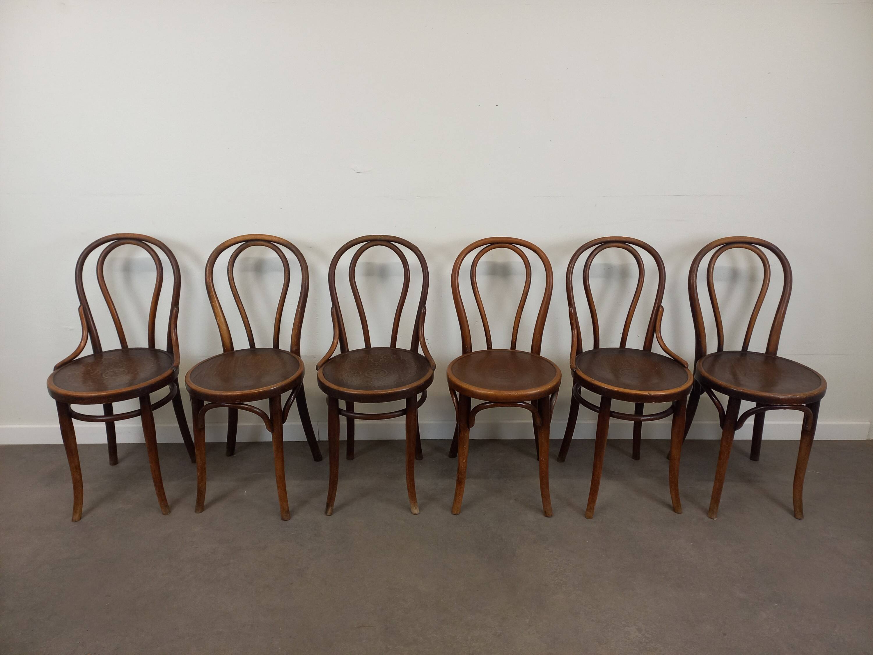 Thonet Bistro Chairs, Set of 6