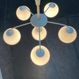 Swiss suspended chandelier from the mid-century space age by E. R. Nele for Temde, 1960s.