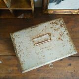Old metal workshop box